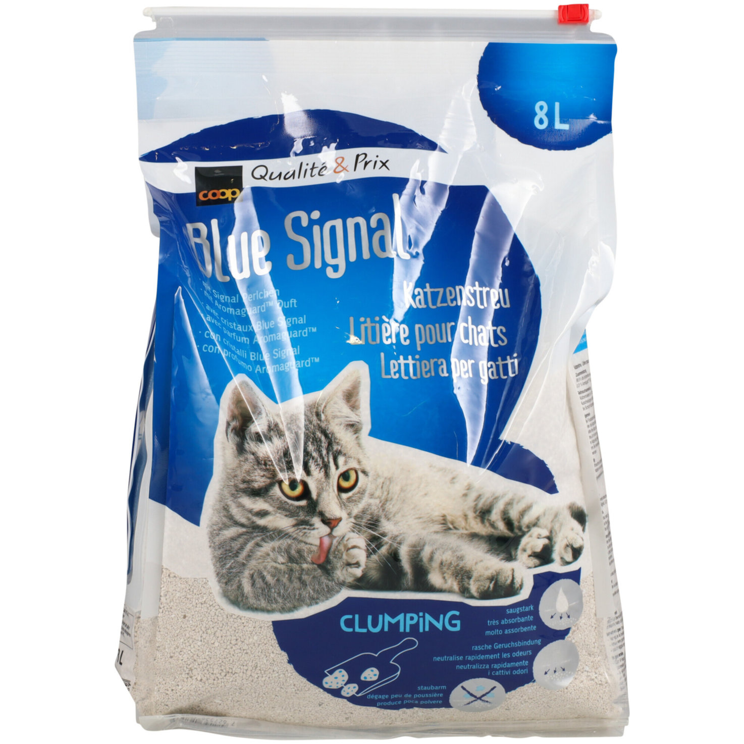 Signal Katzenstreu klumpend