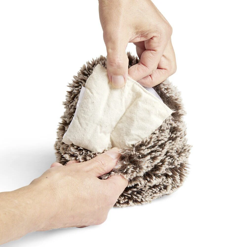 Bouillotte micro-ondes forme hérisson