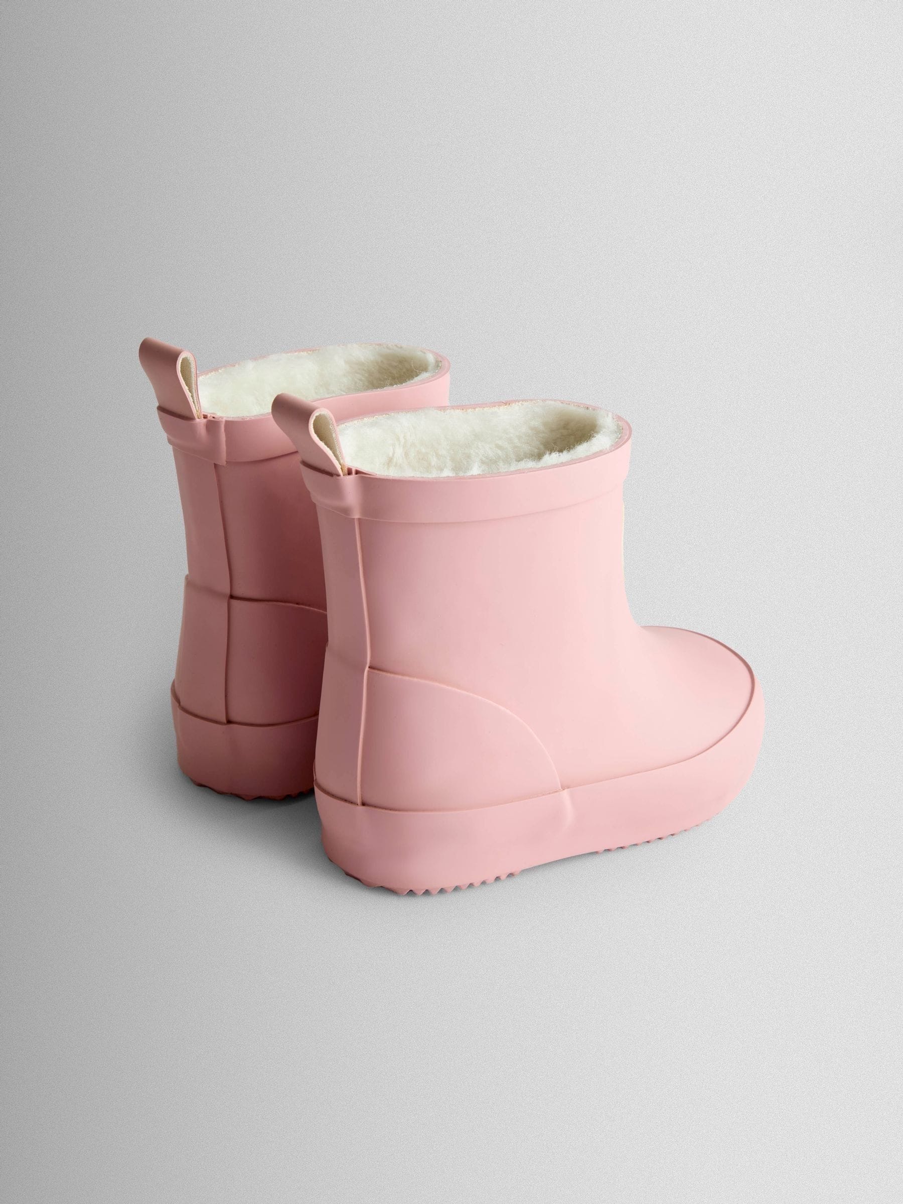 Lichtroze - JoJo Maman Bébé Print Cosy Short Wellies