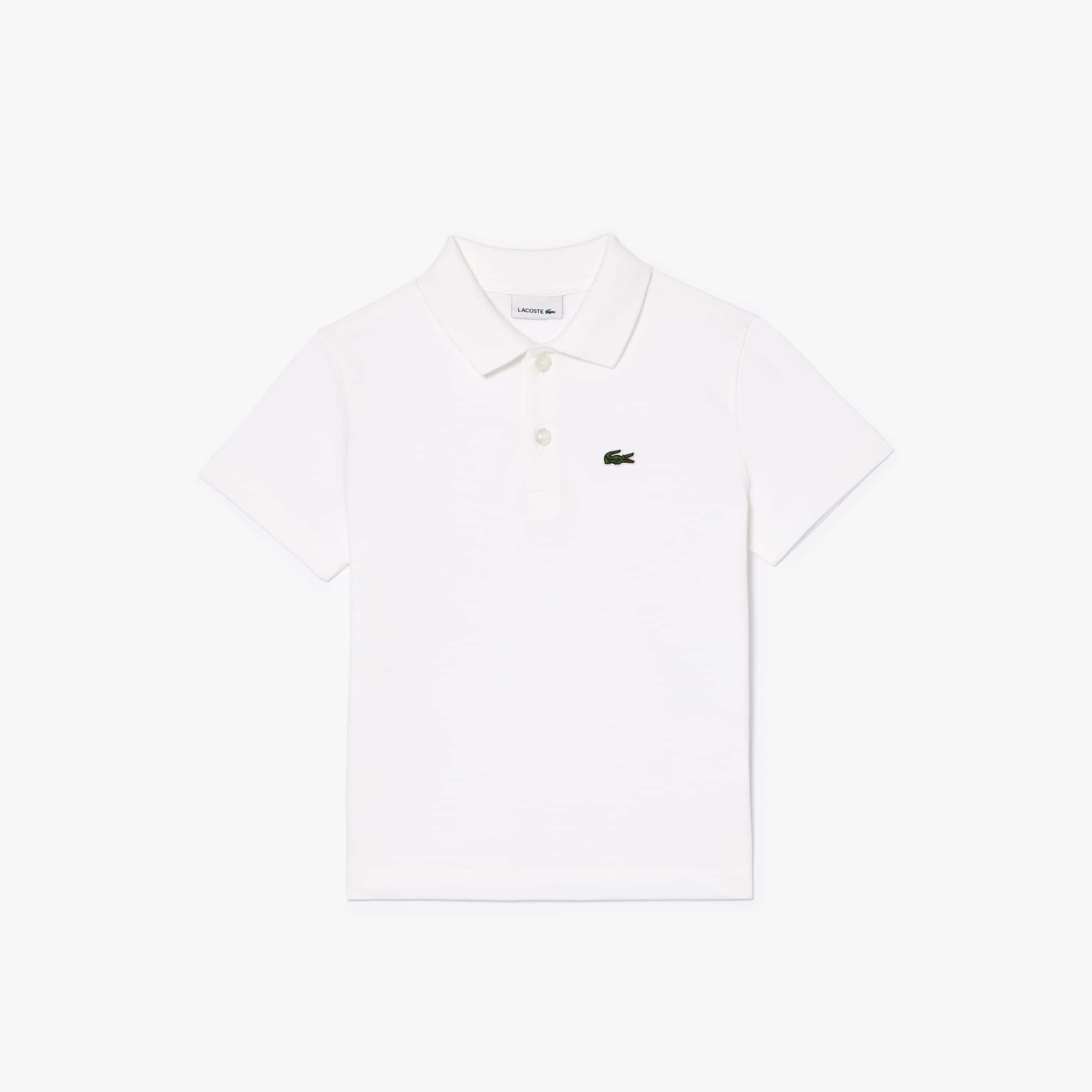 Polo garçon Lacoste en coton biologique ultra dry Polos - Blanc - Lacoste - Garçon