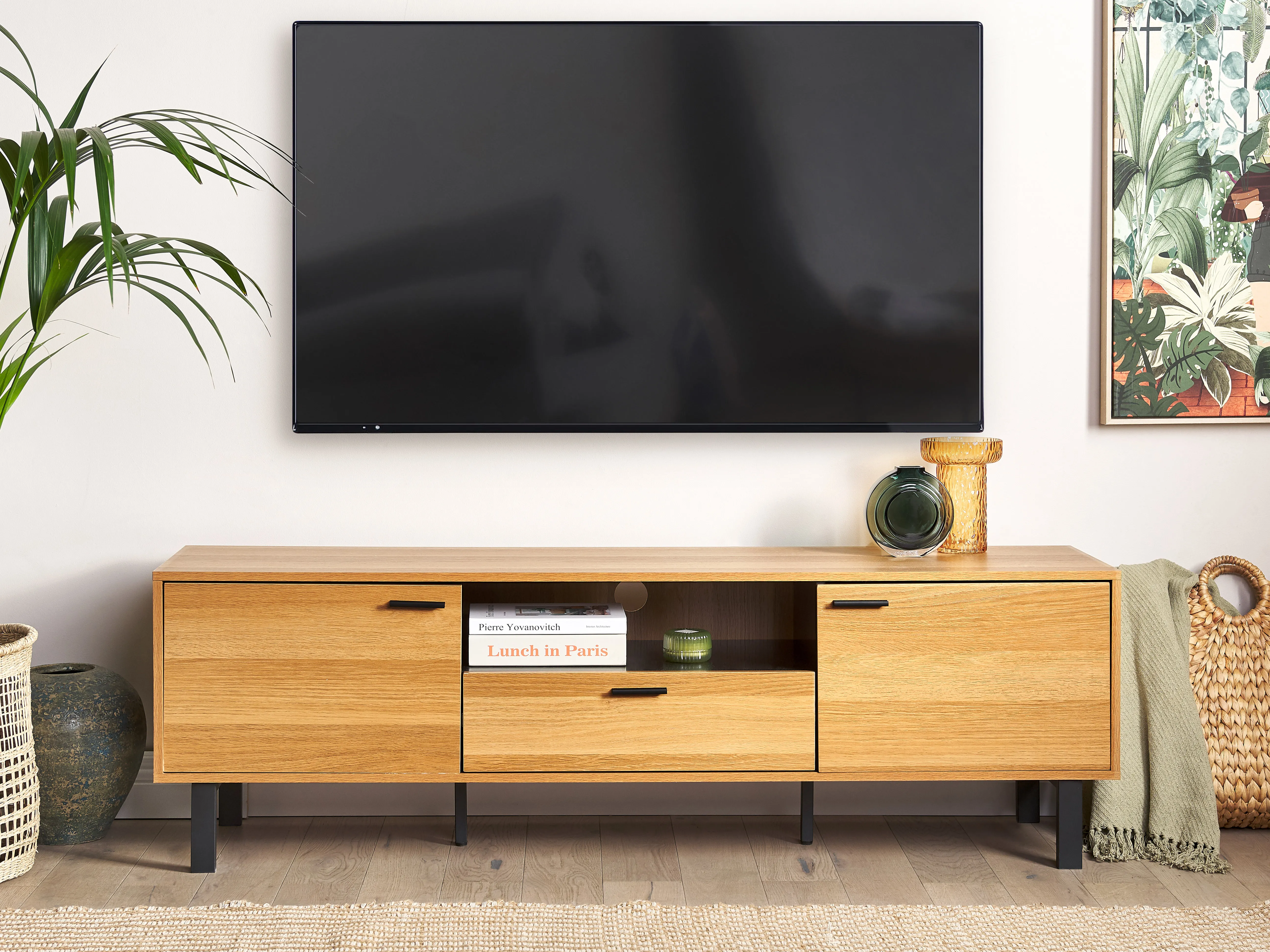 TV-meubel CLAREMONT Lichtbruin