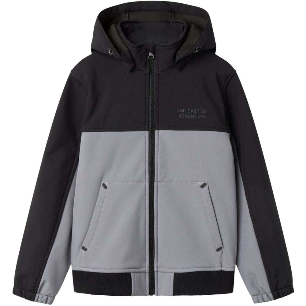 Køb Name It Mockingbird Alfa08 Softshell Jakke Cool Block Fo