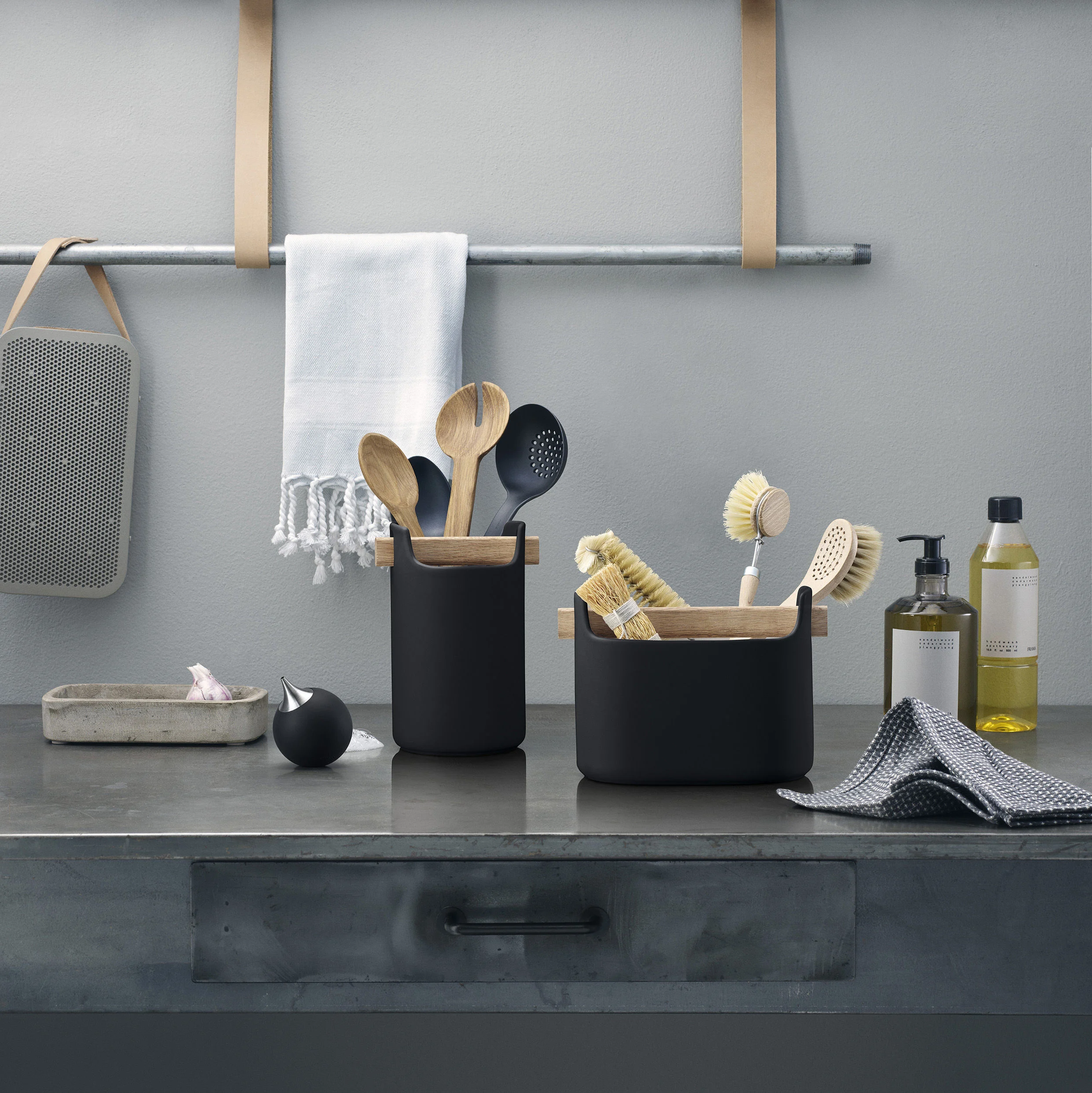 Distributeur de savon plastique | Noir