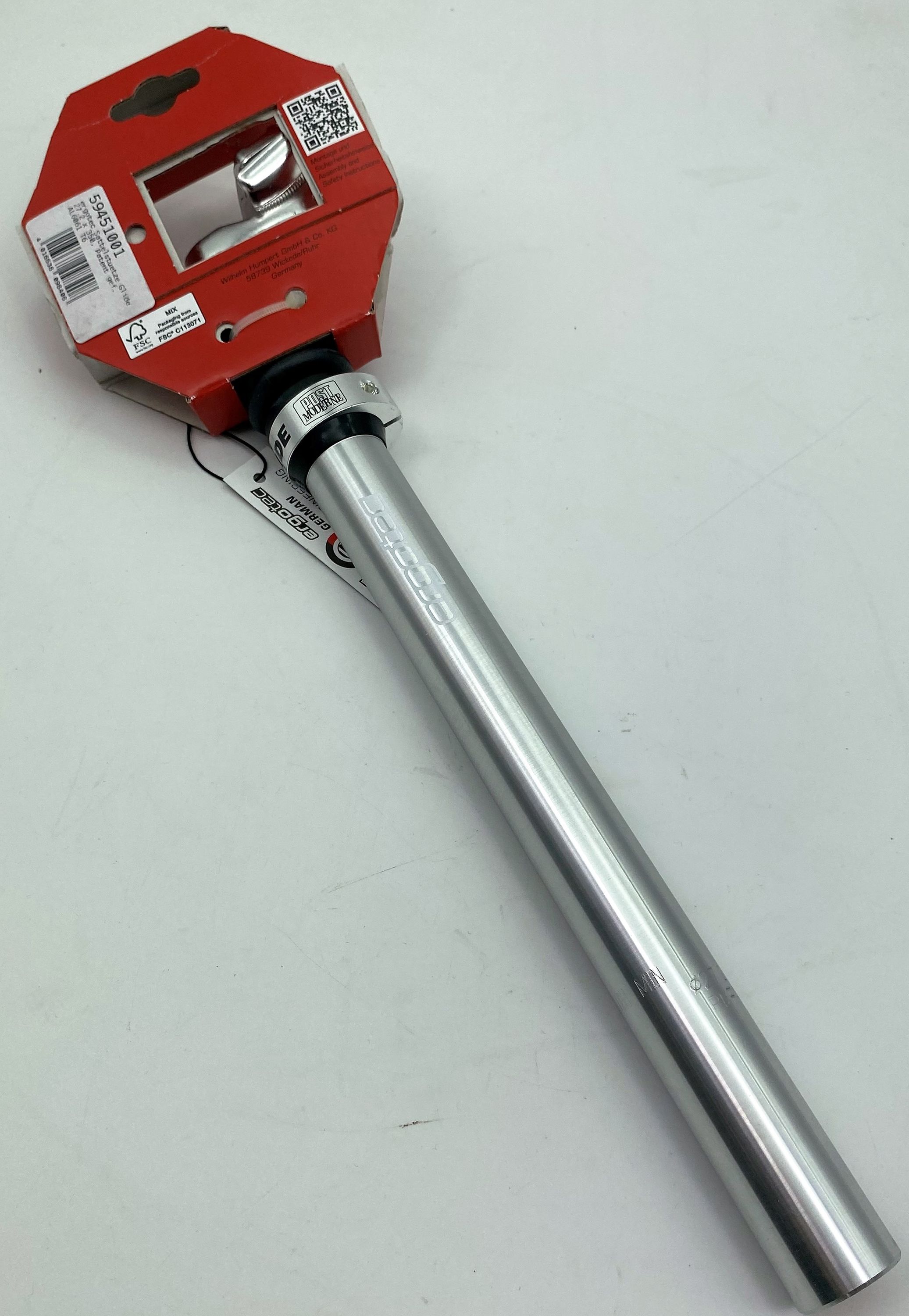 ERGOTEC GLIDE SP-4.0 Sattelstütze Ø 31,4 silber