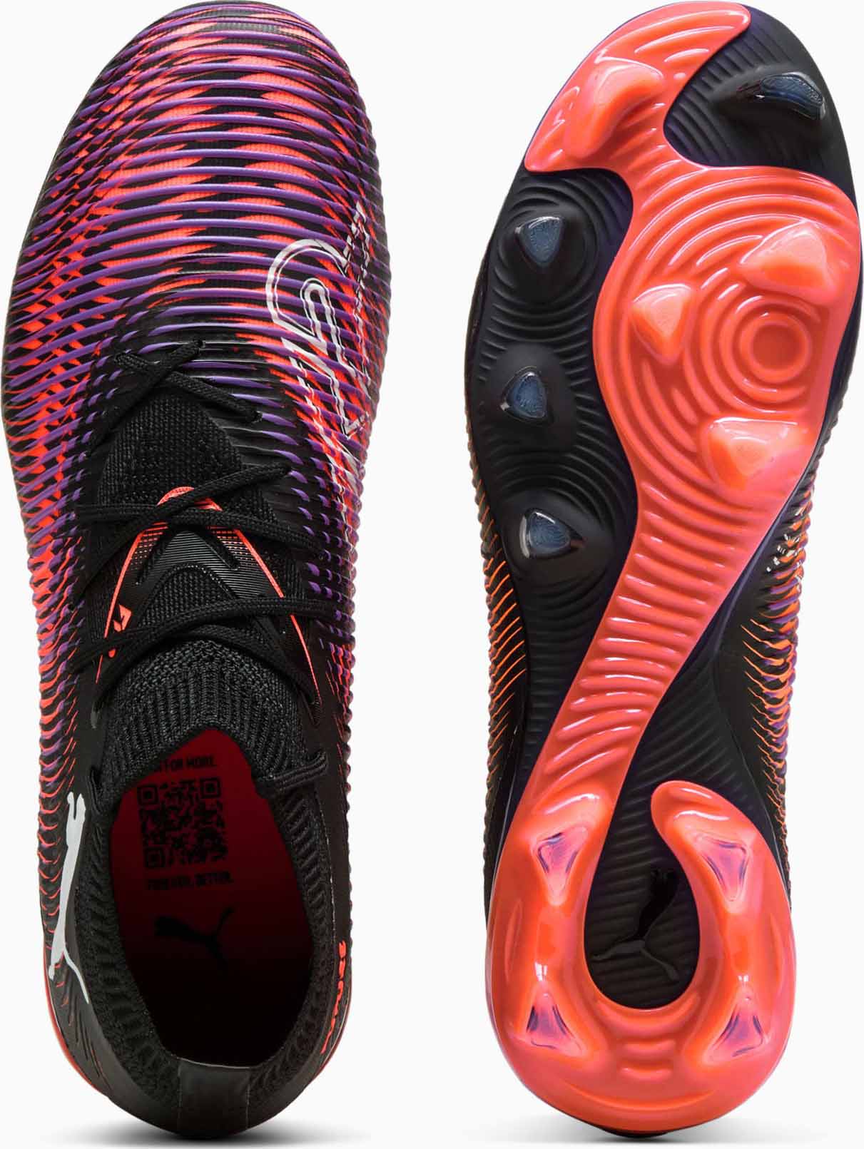 Future 8 Match FG/AG Dame PUMA Black/PUMA White/Glowing Red