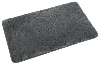Badematte Blätter 50x80 cm anthrazit