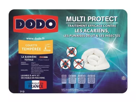 Couette tempérée MULTIPROTECT - 200 x 200 cm