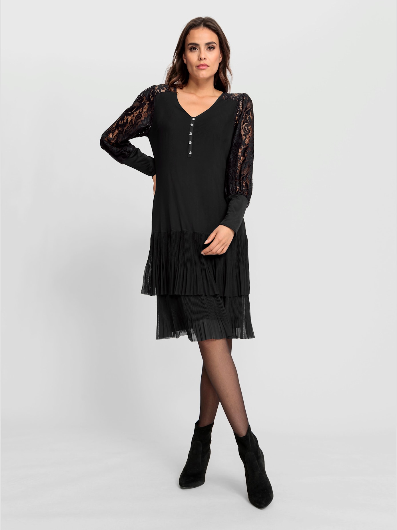 Robe partie jupe plissée