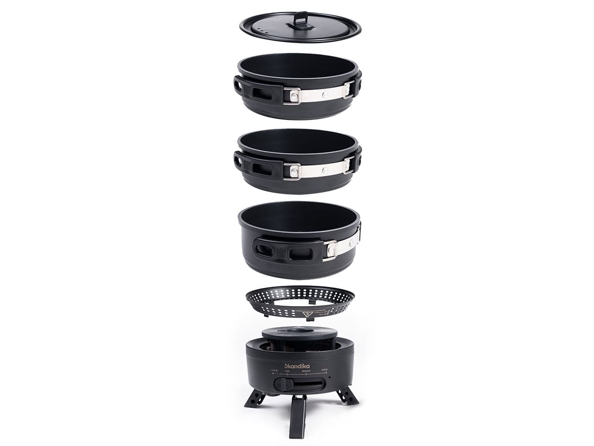 Skandika Rask hybride elektrische gasbarbecue - Black