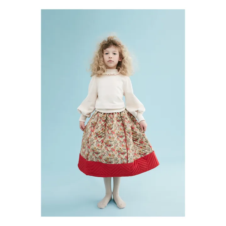 The Middle Daughter Sweat Col Montant et Dentelle | Ecru