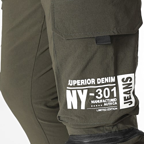 Pantalon Cargo Vert Kaki Foncé