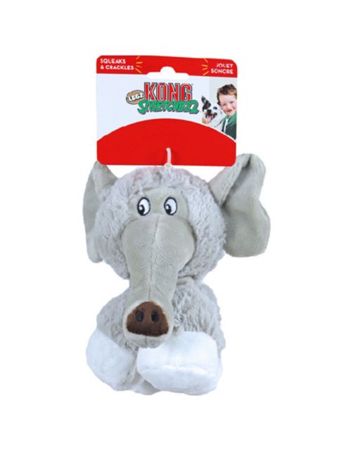Kong Stretchezz Legz Elephant - Hondenspeelgoed - Grijs Small
