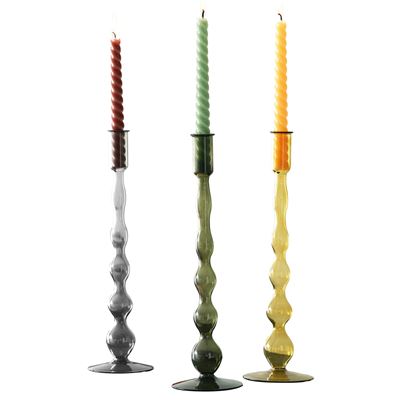 Bougeoirs en verre - Set de 3