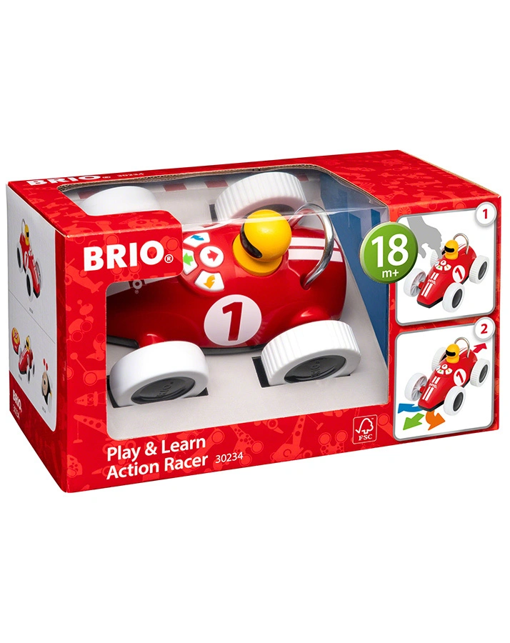 Spielzeug-Auto PLAY&LEARN RENNWAGEN in rot
