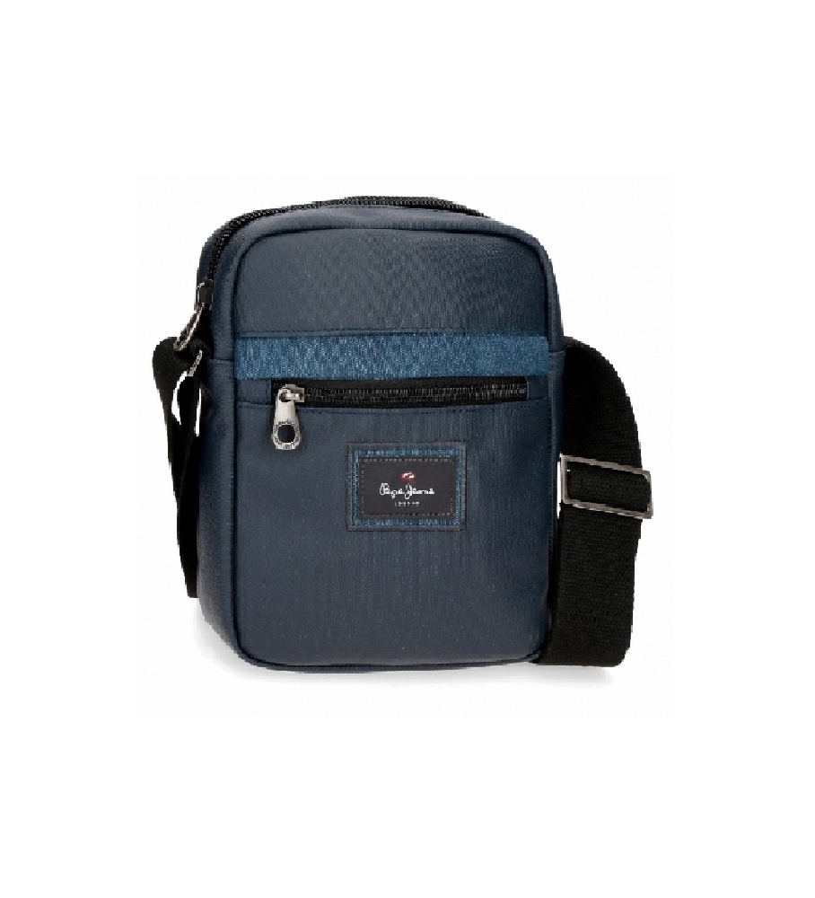 Bolsa de ombro Pepe Jeans Court, azul marinho - 17x22x6cm -