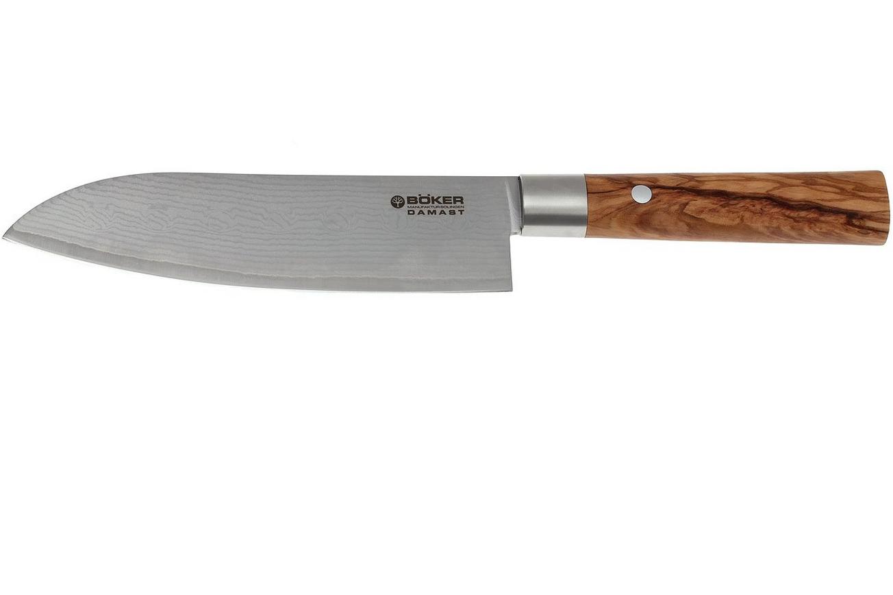 Böker Damast Olive 17,2 cm santoku, 130437DAM