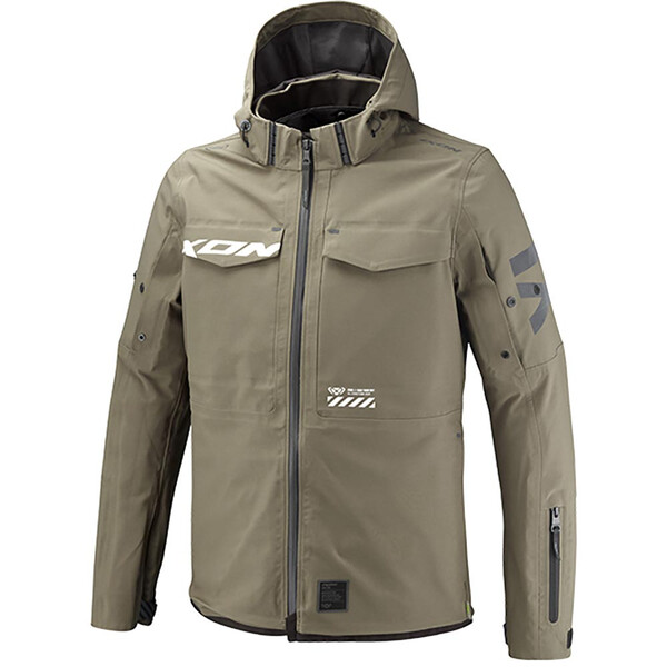 Ixon - Veste Square Kaki / Blanc