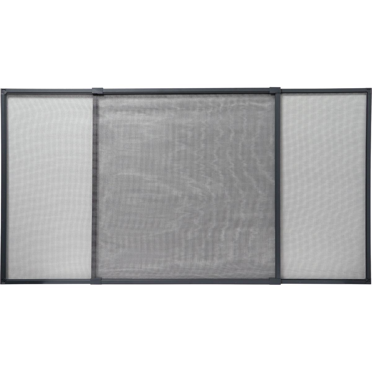 MOUSTIQUAIRE CADRE EXTENSIBLE 100X70CM GRIS TOILE GRISE