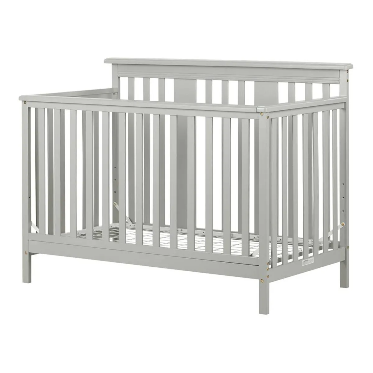 South Shore Cotton Candy Couchette 4 hauteurs avec barrière de transition - Gris Clair
