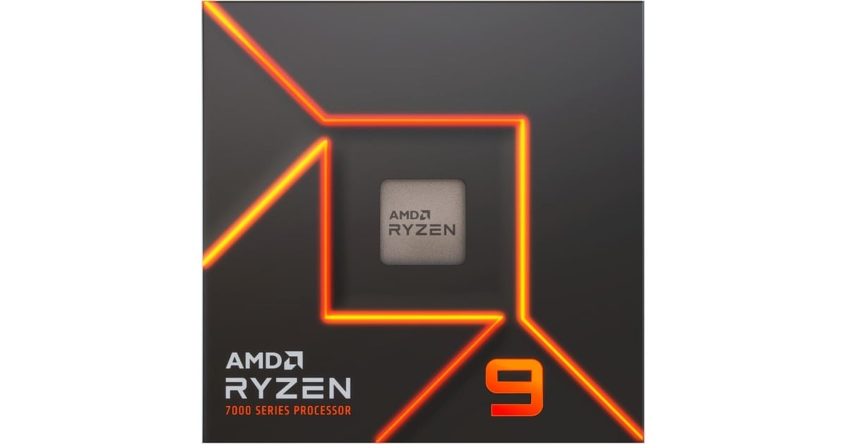 AMDRyzen 9 7900, 3,7 GHz (5,4 GHz Turbo Boost) socket AM5 processor  (Unlocked, Wraith Prism, Boxed)
