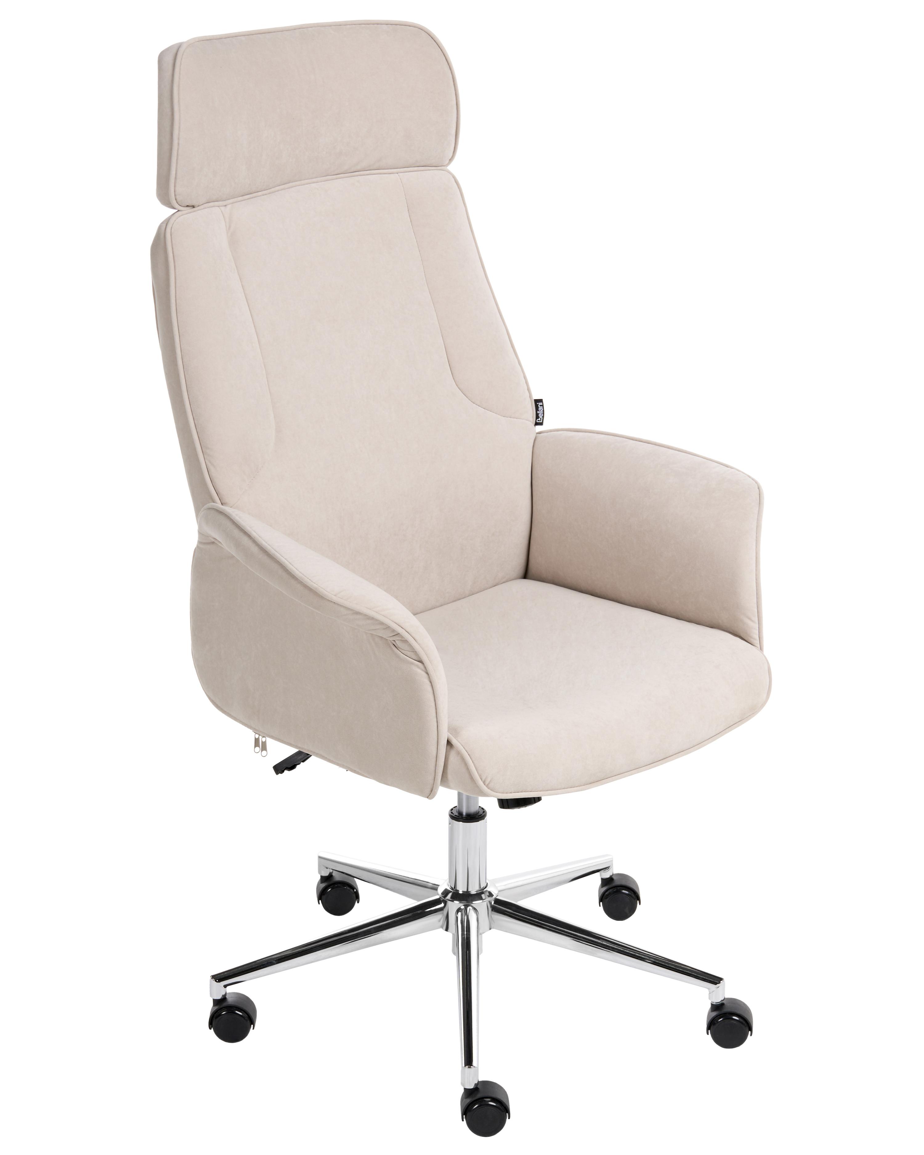 Bureaustoel PILOT Fluweel Lichtbeige