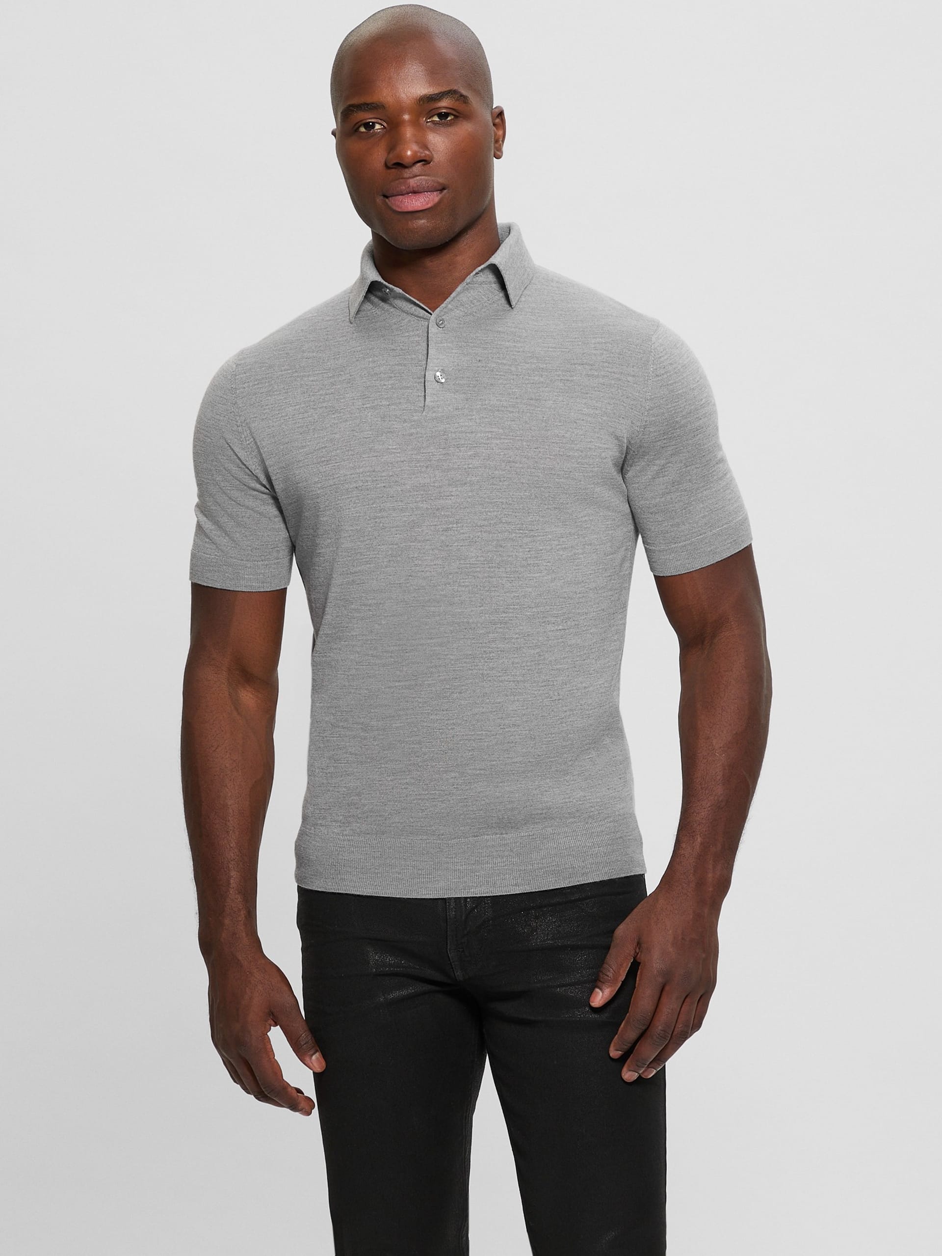 Suéter polo de lã Fred