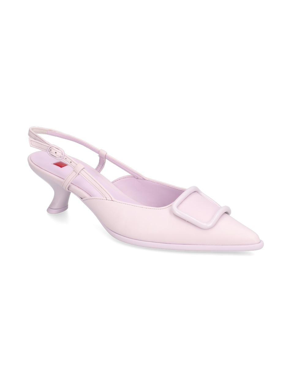 Glattleder Slingpumps