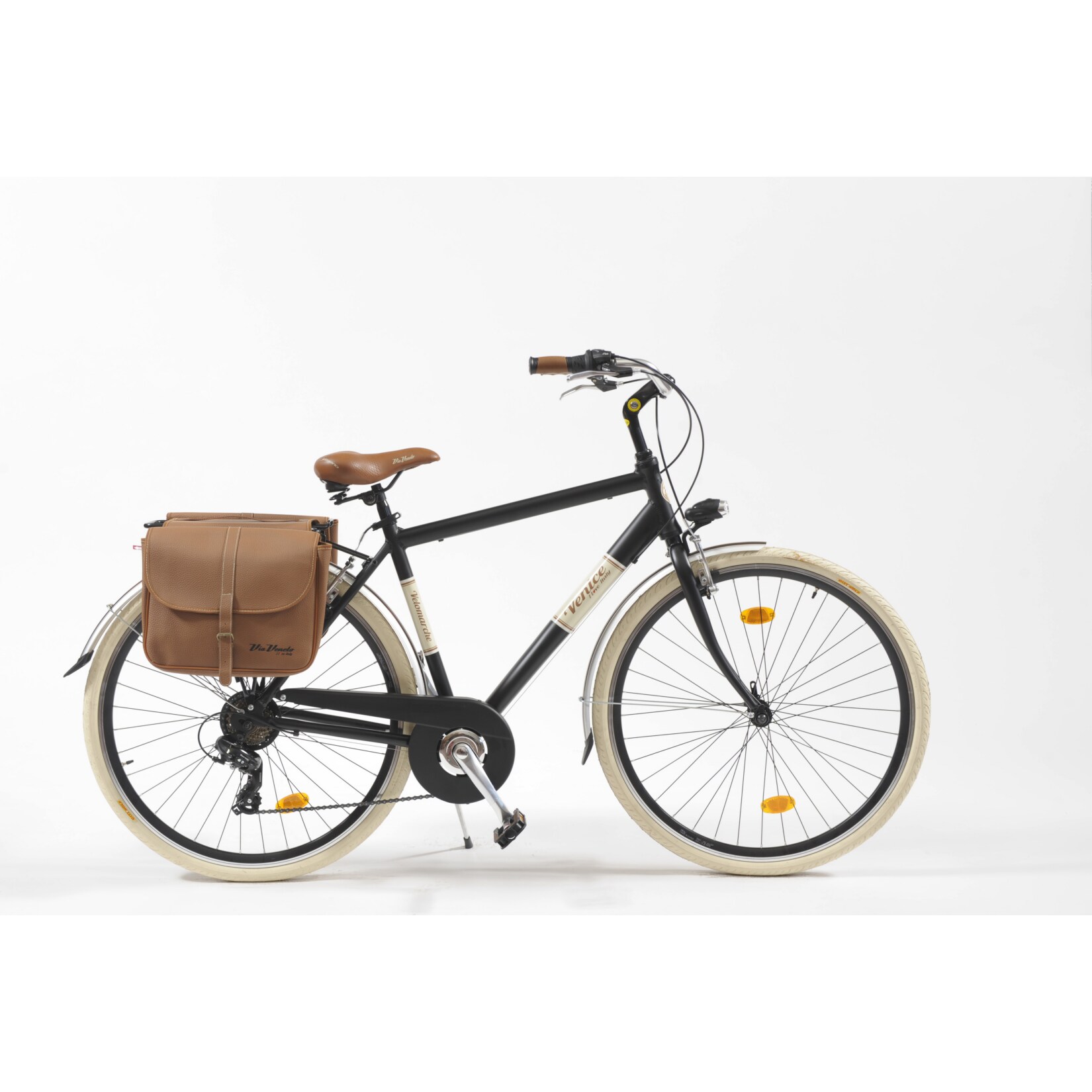 Via Veneto Cityfahrrad 28 Zoll 615 Man Schwarz