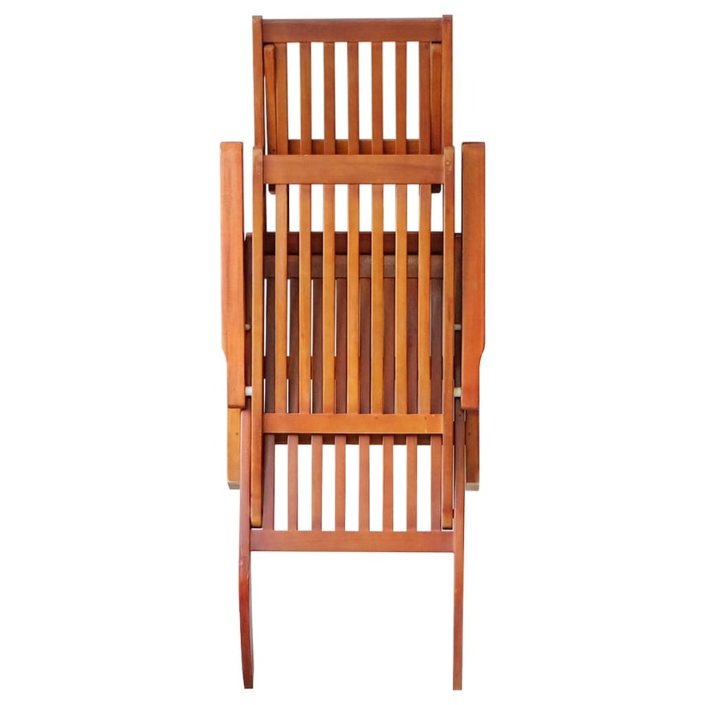 Transat chaise longue bain de soleil lit de jardin terrasse meuble d'extérieur avec repose-pied et coussin acacia solide 02_0