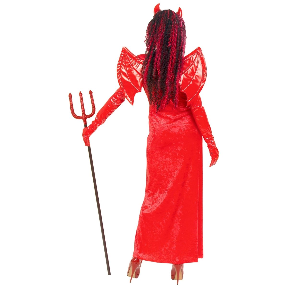 Halloween Jurk Rood Dames Duivelin 3 delig