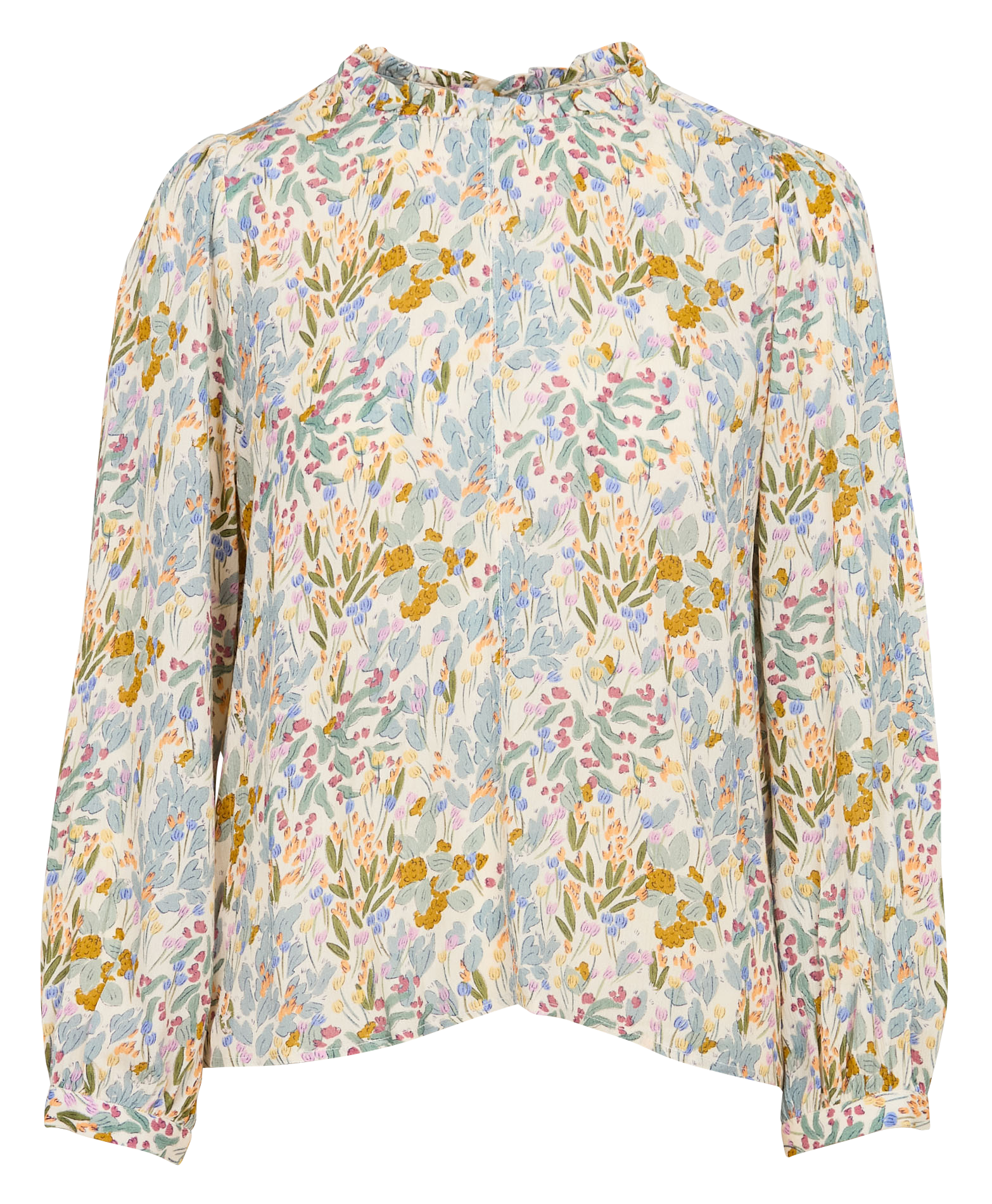 DARLENE - Blouse ample à col montant | Multicolore