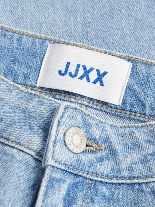 Jeans - Effen - Denim - Light Washed - Slimfit - Mid Waist