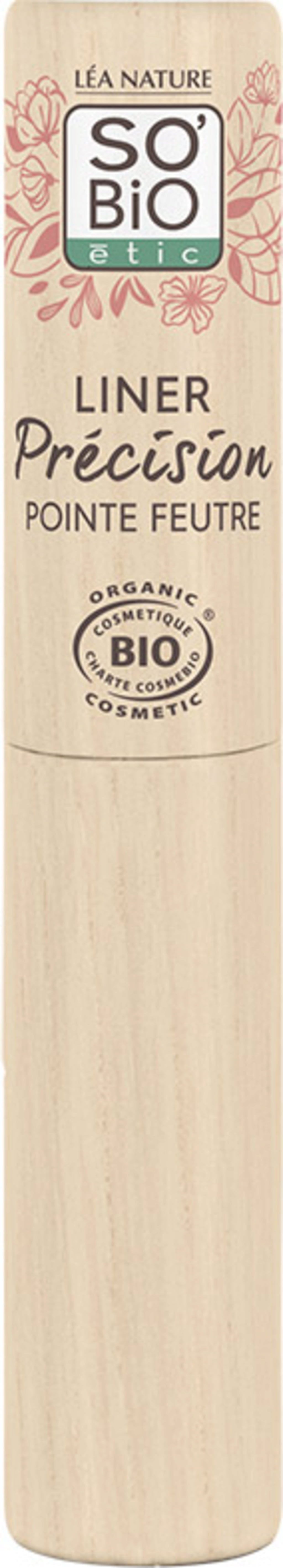 LÉA NATURE SO BiO étic  Précision Flüssiger Eyeliner, Black (3 ml)