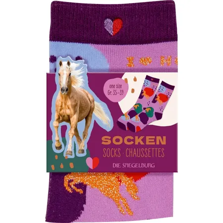Die Spiegelburg Socken, one size (Gr. 35-39) - I LOVE HORSES