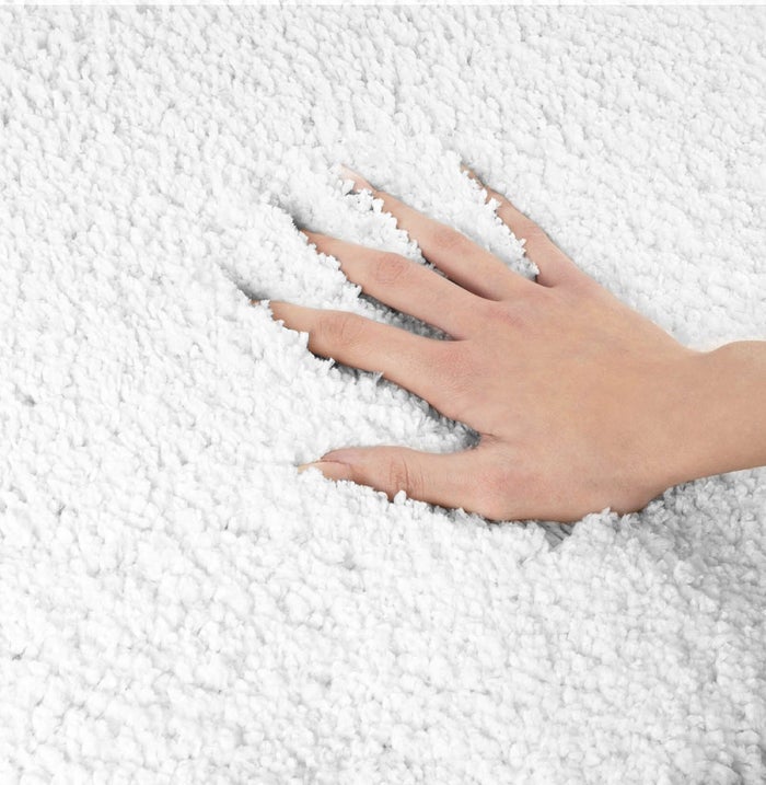 Sky Soft Badmat - Rechthoekig - Antislip onderkant - Wit / 70 x 120 cm