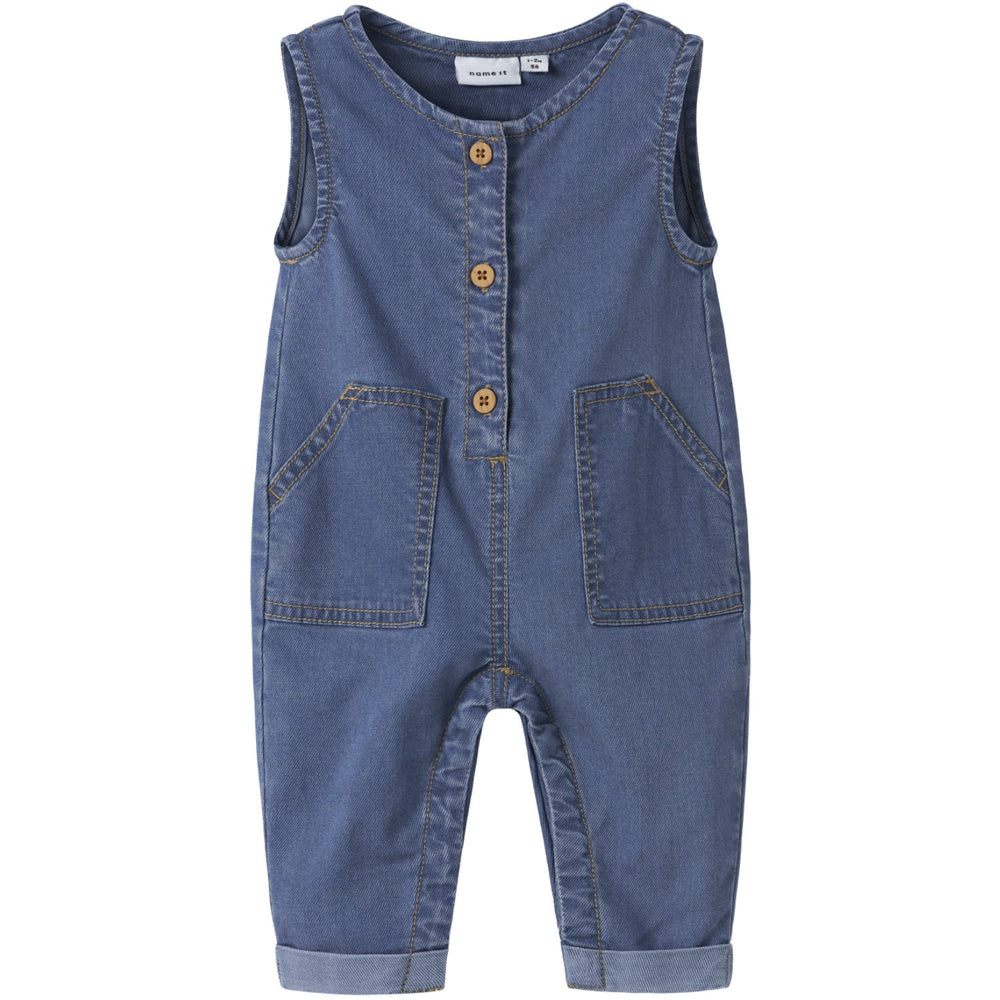 Køb Name It Medium Blue Denim Nbmeddie Taske Dnm Overall 1103-Yb F