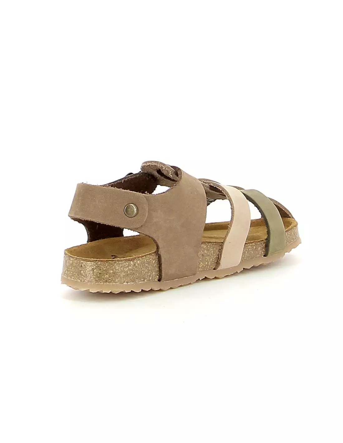PLAKTON POLKA - Sandales & nu-pieds Kakisablechataigne