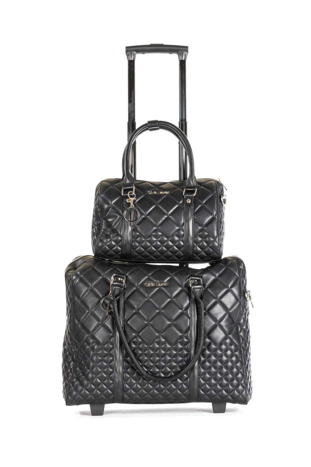 Olivia Lauren Black Night Trolley + Handtas Set Black