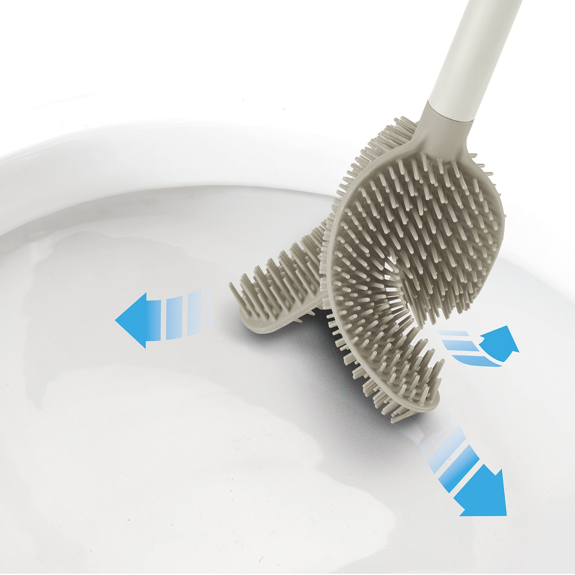 Joseph Joseph Flex 360 Toiletborstel met Houder - Ecru