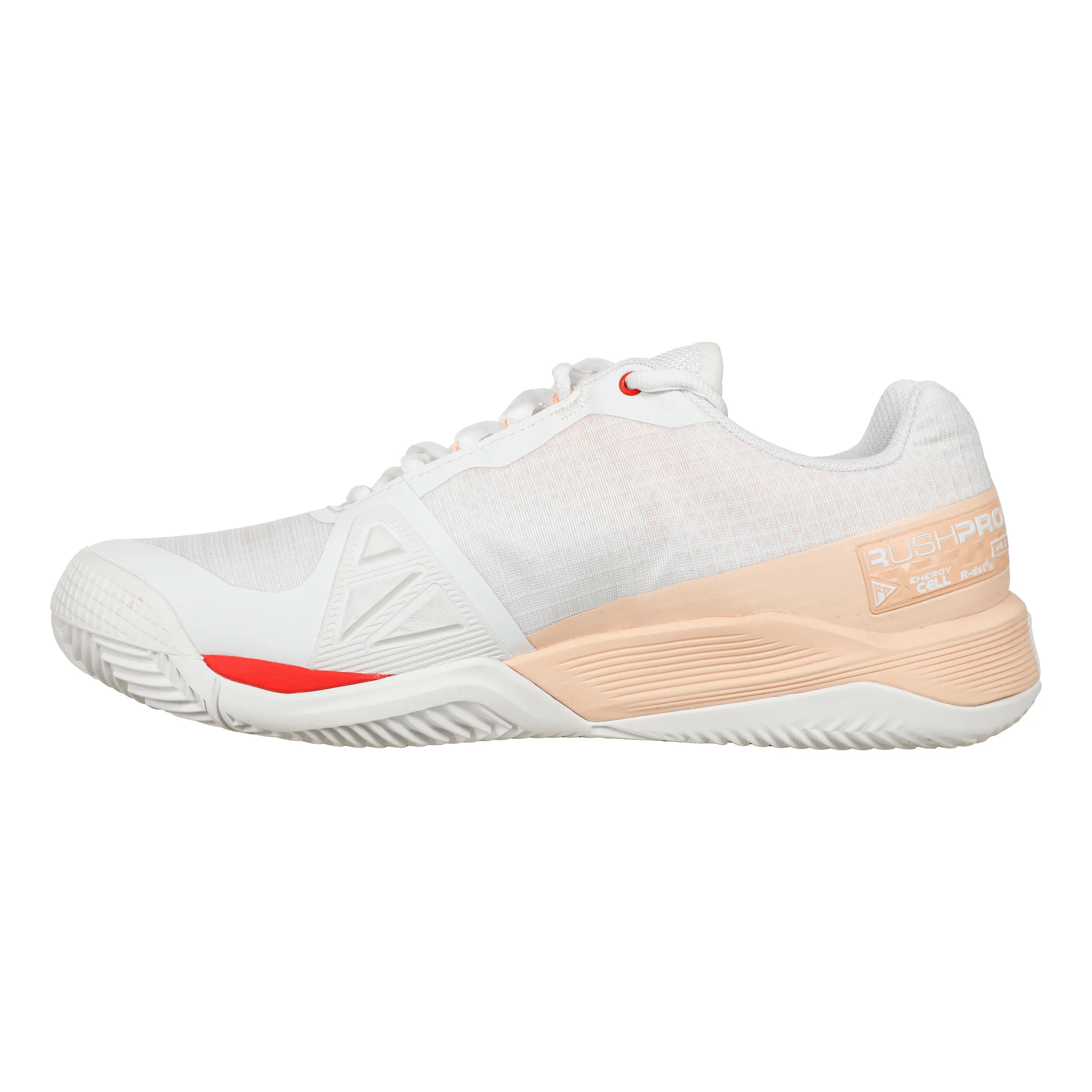 Wilson Rush Pro 4.0 CLY Chaussure Terre Battue Femmes - Blanc , Abricot