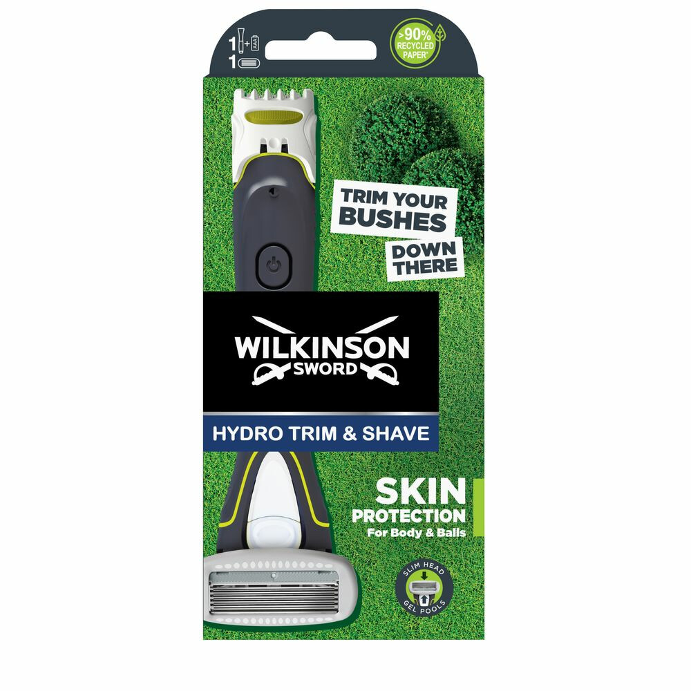 Wilkinson Hydro Trim & Shave Body & Balls Scheermes en Trimmer1 set