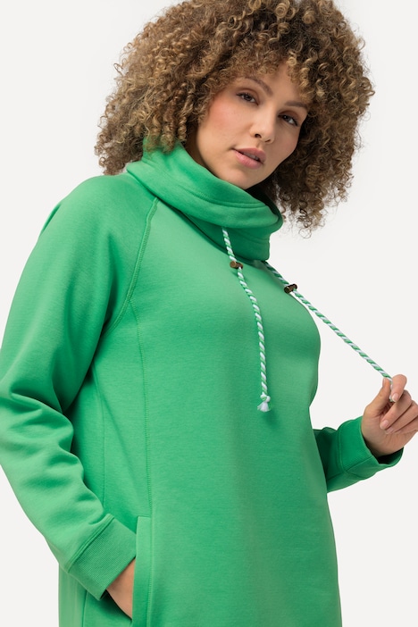 Sweatshirt, weiter Stehkragen, Taschen, Raglan-Langarm