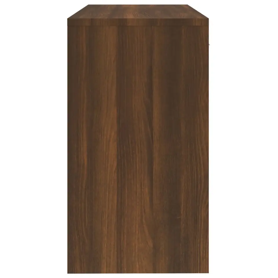 vidaXL - Bureau - Bruin - Bewerkt hout
