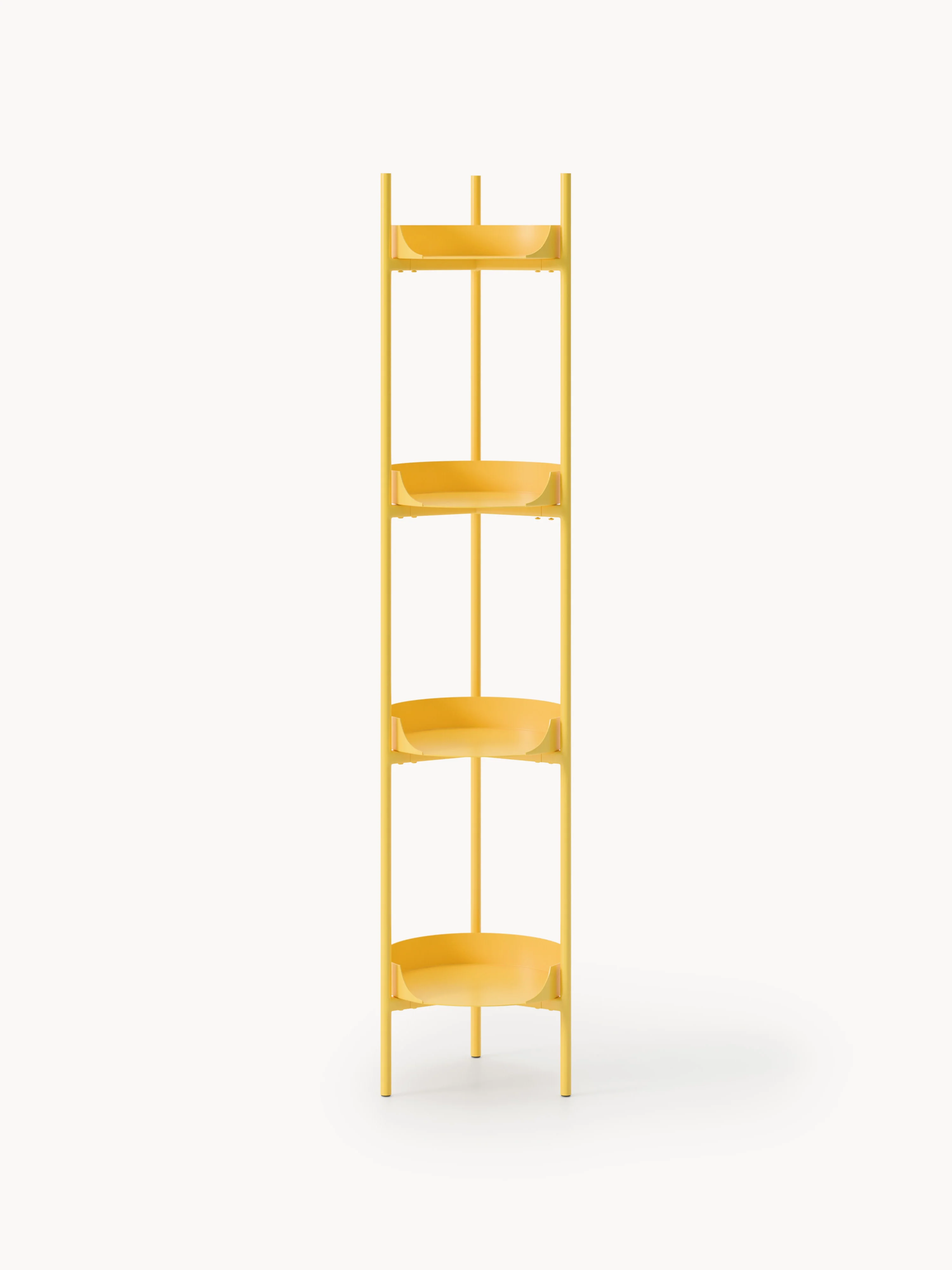 Slanke metalen wandrek Taru