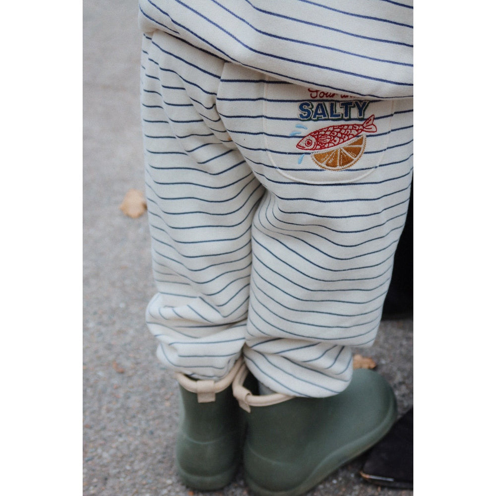 Køb Konges Sløjd Captains Blue/Antique White Amio Sweat Bukser Ocs