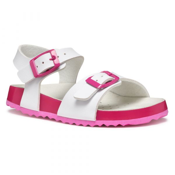 Geox Sandálias Adriel I White / Fuchsia 29