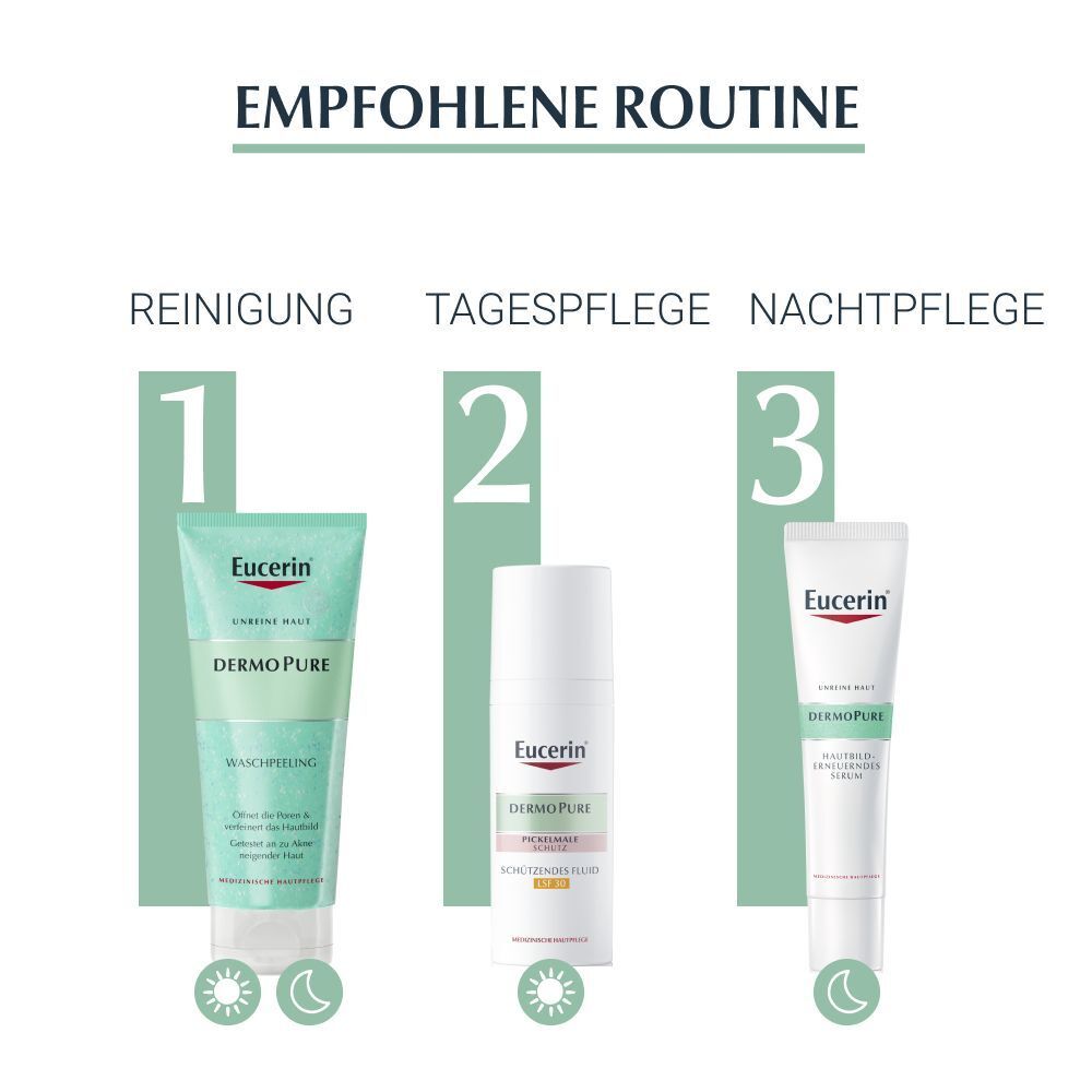 Eucerin® DermoPure Waschpeeling – zur sanften Reinigung unreiner Haut und zur Verfeinerung der Hautstruktur