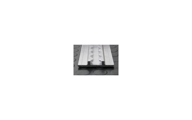 Alu-Zurrschiene flach (2000 x 65 x 11 mm)