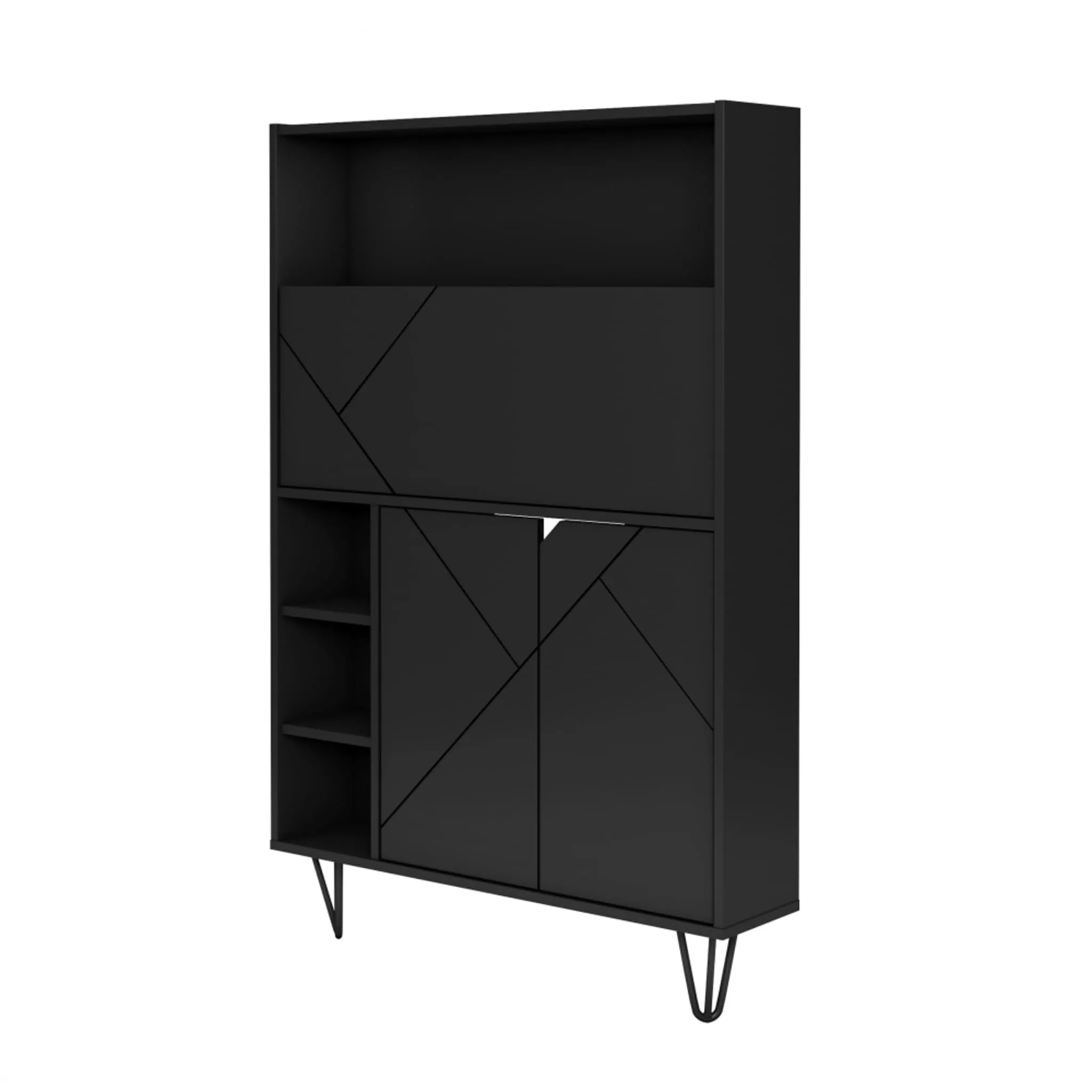 Nexera Bureau Mural Slim - Noir