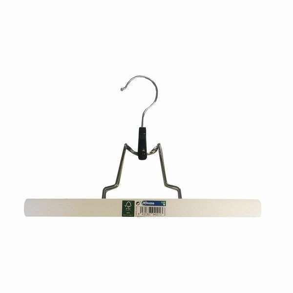 Cabide Mondex Ecológico Calças Madeira Branco (25 X 16 cm) - BB.S7918339